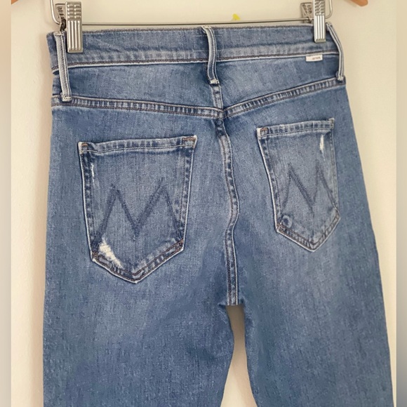 MOTHER The Mid Rise Dazzler Ankle Cut & Paste Womens Jeans - Picture 6 of 14